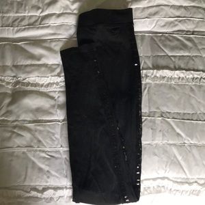 Victoria’s Secret PINK sequin stripe leggings